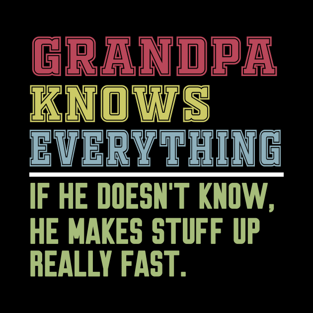 Grandpa knows everything vintage by Work Memes