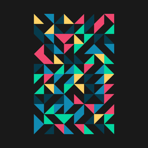 Creative Geometric Colourful Triangle Pattern #5 by Trendy-Now