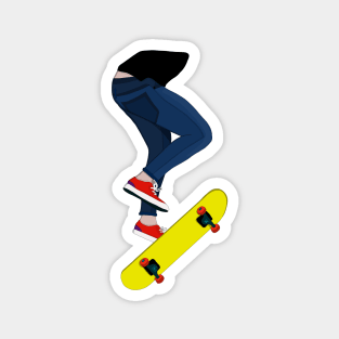 Trick With a Skateboard Magnet