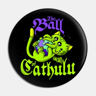 Cute Kawaii Ball of Cathulhu Eating the World Cat Cthulhu Pin