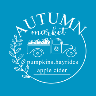 Autumn Market Fall Pumpkin Patch at Fall Harvest autumn farm T-Shirt