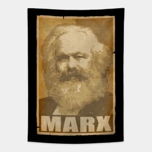 Karl Marx Propaganda Poster Pop Art Tapestry