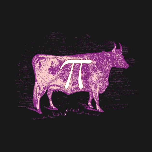 Cow Pi Day T-shirt Gift for Math Teachers Students by MalarkeyPie