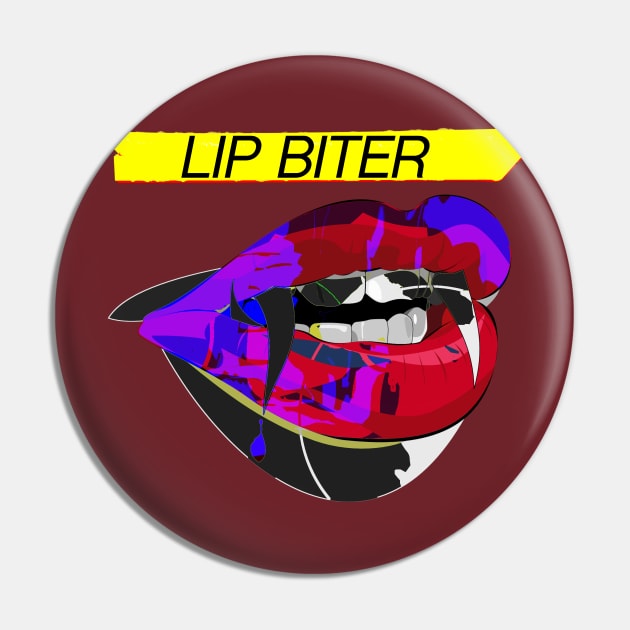 Lip Biter Pin by psanchez