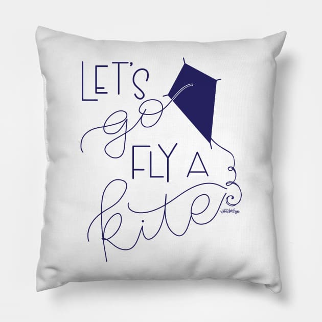 Fly a Kite Pillow by wonderwhimsy51