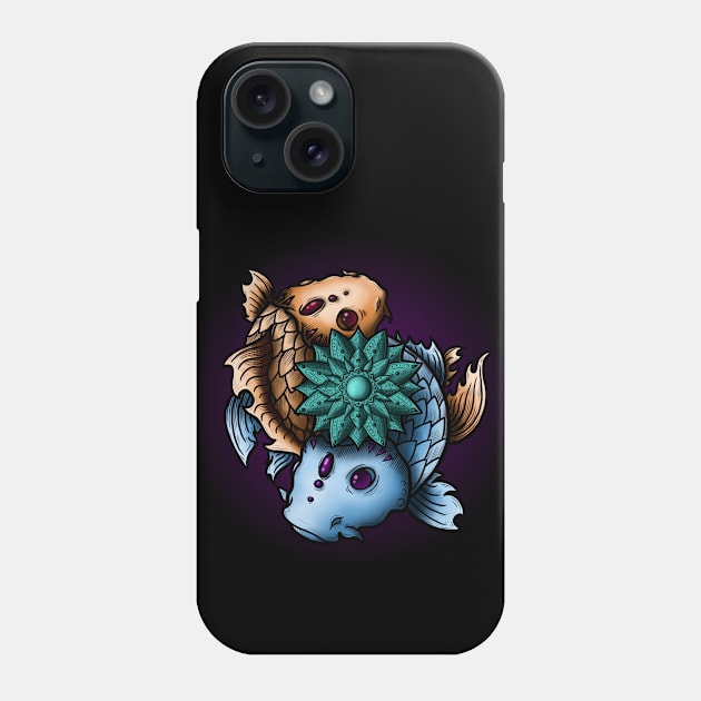 Carp and Mandala Phone Case by Apelseenty