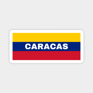 Caracas City in Venezuelan Flag Colors Magnet