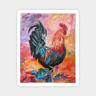 Max The Rooster By Nikki Limpert Magnet