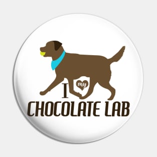 Chocolate Lab Pattern in Blue Chocolate Labs with Hearts Dog Patterns Pin