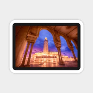 The Hassan II Mosque in Casablanca, Morocco Magnet