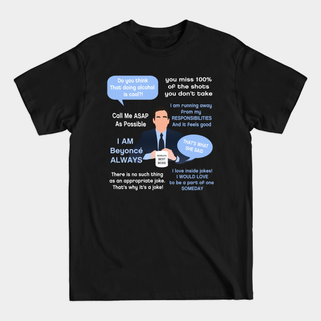 Disover Michael Scott Quotes - The Office - T-Shirt