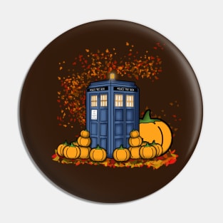 TARDIS Pumpkin Patch Pin