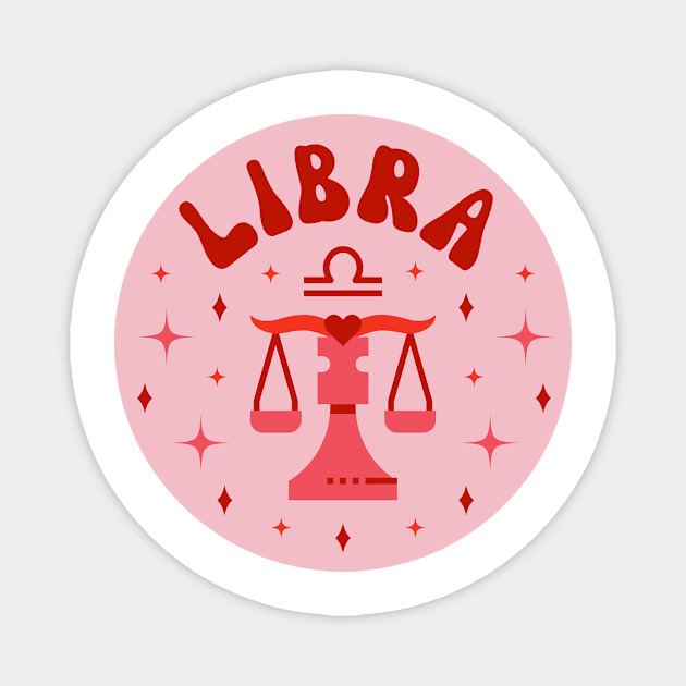 Libra Zodiac Sign Magnet by groovyfolk