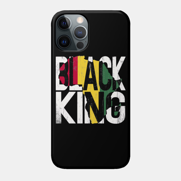 Black King Black History Month African American Pride Africa - Black History - Phone Case