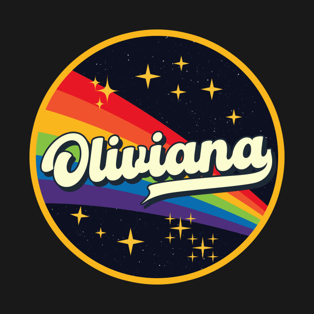 Oliviana // Rainbow In Space Vintage Style by LMW Art