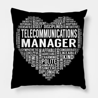 Telecommunications Manager Heart Pillow