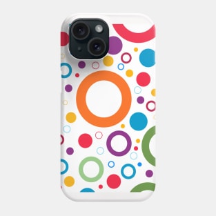 Cool Pattern Neck Gator Colorful Circle Pattern Phone Case