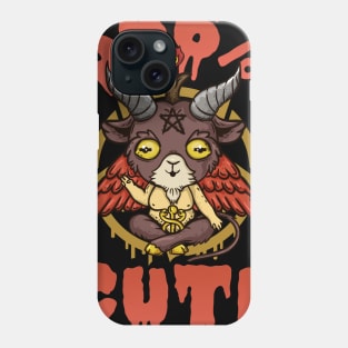 666% Cute - Satanic Chibi Anime Goat Head Baphomet Phone Case