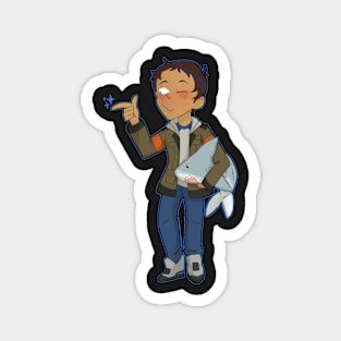 Lance and shark plush Magnet