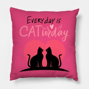 Everyday is Caturday Pillow