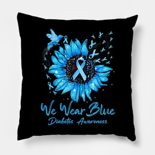In November We Wear Blue Diabetes Awareness Pillow