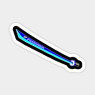 Katana with Blank Text, v. Code Blue Teal Magnet