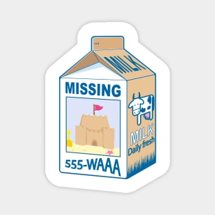 Missing sandcastle Magnet