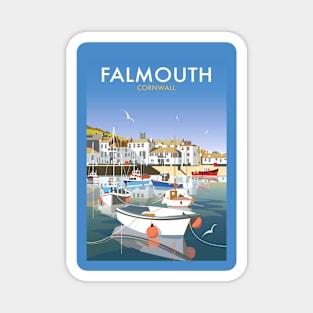 Vintage Travel Poster - Falmouth England Magnet