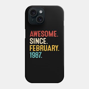 vintage 1987 birthday Gift for men Phone Case