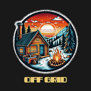 Off grid snow cabin T-Shirt