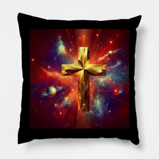 Cosmic Cross . Pillow