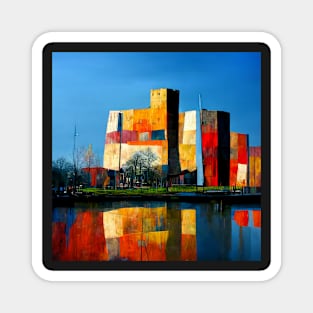 Abstract Koppel port in the city of Amersfoort Magnet