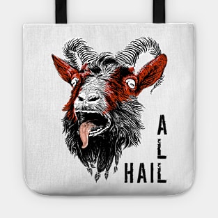 All Hail Satanic Goat Tote