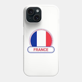 France Country Badge - France Flag Phone Case