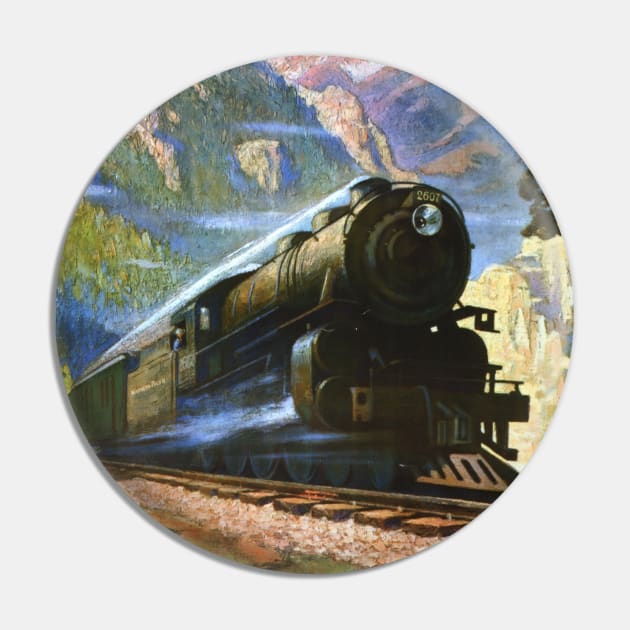 Steam Train Montana Rockies by Gustav Krollman Pin by KarwilbeDesigns