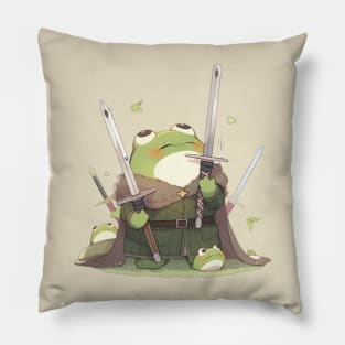 Warrior Frog Pillow