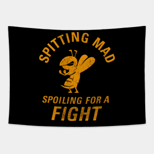 Spitting Mad Spoiling For A Fight Tapestry