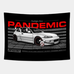 EG6 PANDEMIC - PAPAYA STREETART Tapestry