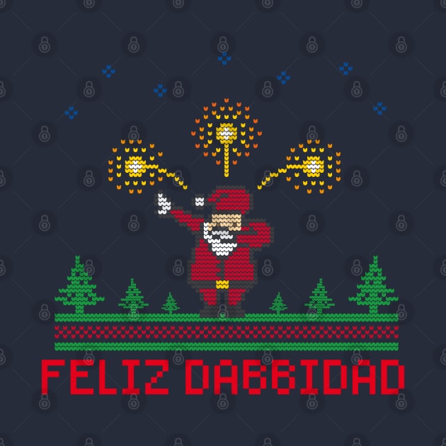 Happy Dabbidad Santa Claus Dabb Pinos Pirotecnia stars by GeekCastle