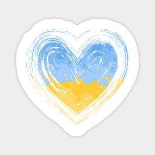 Heart in the colors of the Ukrainian flag Magnet