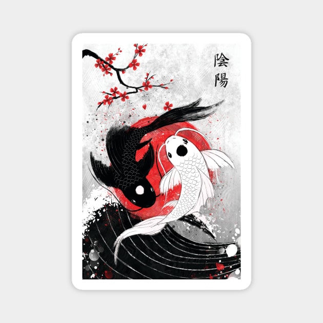 Koi Fish Magnet by RubyArt