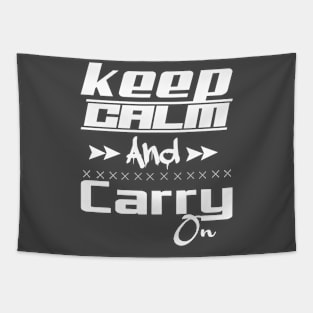 keep calm and carry on Tapestry