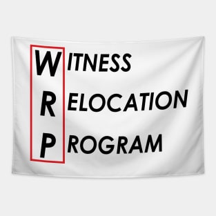 Witness Relocation Program (Black Text) Tapestry