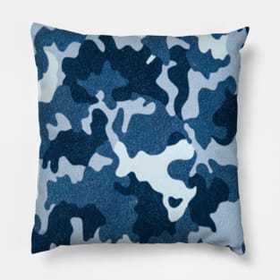 Navy Camouflage Pattern Pillow