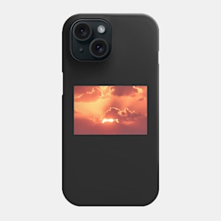 Sunset with clouds Phone Case