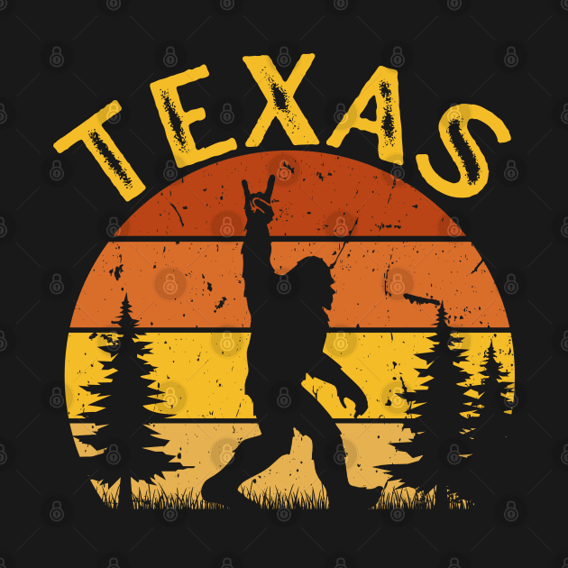 Texas Bigfoot by Delta V Art