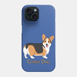 Cute Red Tricolor Pembroke Corgi Dog Dad Phone Case