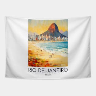 An Impressionist Painting of Rio de Janeiro - Brazil Tapestry