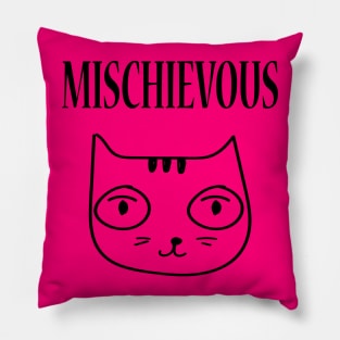 Mischievous Kitty Cat Pillow