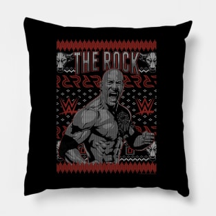 The Rock Christmas Ugly Pillow